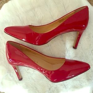 Ukies Red Patton leather pumps😍